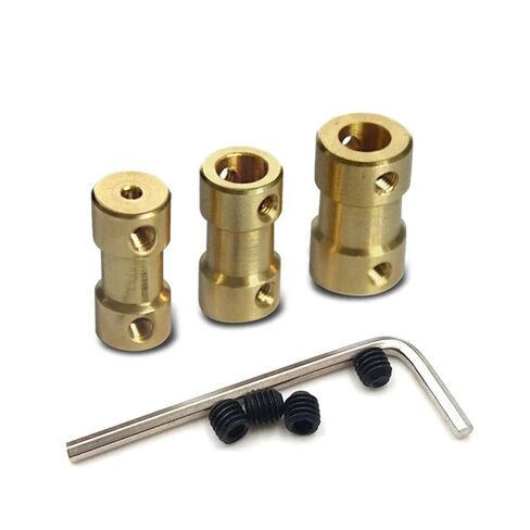 5Pcs D9xL20 Motor Shaft Coupling Brass Coupler Model for RC Boat Car Airplane(2mm-3.17mm) in Saudi Arabia