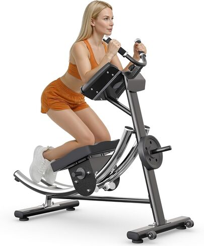 Ab Machine, Ab Trainer Coaster, Abdominal Crunch Core Workout Equipment, Foldable Core Fitness Training Equipment for All Levels, Home & Gym, 1200lbs Capacity in Saudi Arabia
