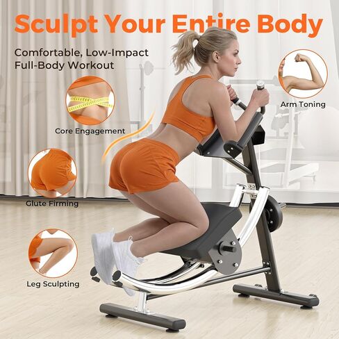 Ab Machine, Ab Trainer Coaster, Abdominal Crunch Core Workout Equipment, Foldable Core Fitness Training Equipment for All Levels, Home & Gym, 1200lbs Capacity in Saudi Arabia