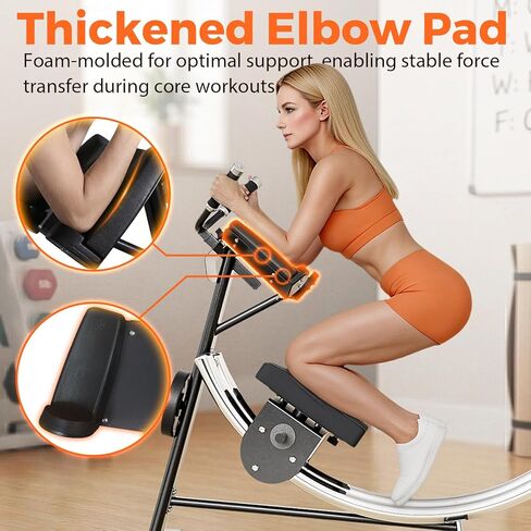 Ab Machine, Ab Trainer Coaster, Abdominal Crunch Core Workout Equipment, Foldable Core Fitness Training Equipment for All Levels, Home & Gym, 1200lbs Capacity in Saudi Arabia