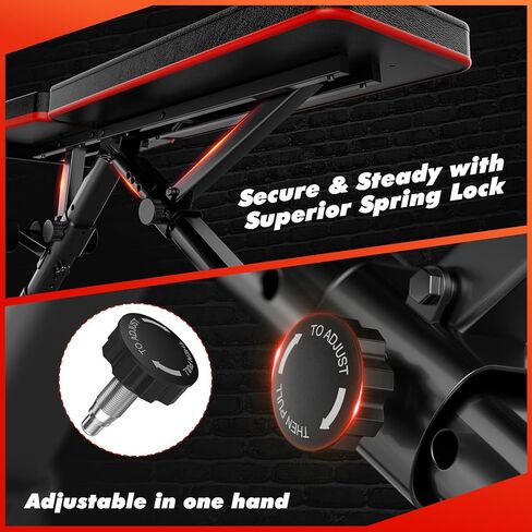 مقعد وزن قابل للتعديل لصالة الألعاب الرياضية المنزلية، جهاز تمرين بمقعد قابل للطي ومنحدر لتدريب قوة الجسم بالكامل، سعة 795 رطل للصدر والأكتاف والذراعين in Kuwait