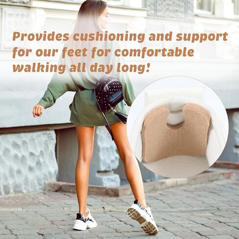 36 Pieces U Shaped Felt Callus Pads Horseshoe Pad Metatarsal for Foot Pain Relief Protect Calluses from Rubbing On Shoes Foot Pads for Calluses and Bottom of Foot Men Women in Saudi Arabia