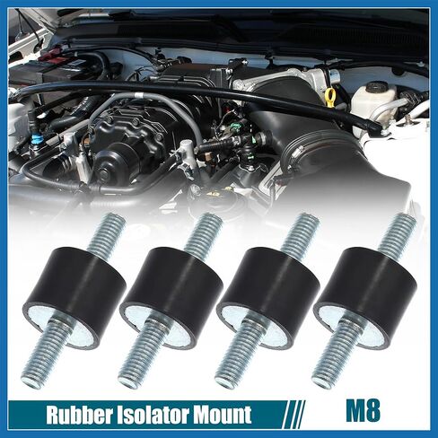 4 قطعة M8 سيارة مضادة للاهتزاز المطاط المعزل المثبط 25x20 مللي متر المطاط بكرة جبل امتصاص الصدمات يتصاعد للضواغط محركات VV استبدال العنصر in Kuwait