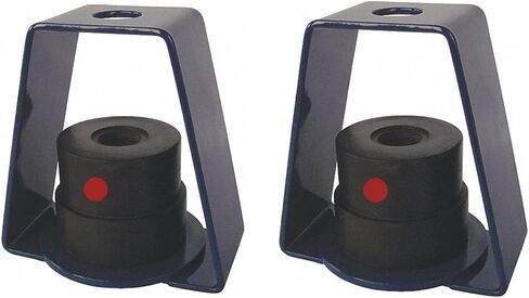 Hanger Mount Vibration Isolator, Ceiling Suspended Mounted Hanger, 100% Natural Isolator Type, Capacity Range: 10 to 35 lb. in Kuwait