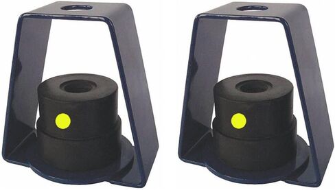 Hanger Mount Vibration Isolator, Ceiling Suspended Mounted Hanger, 100% Natural Isolator Type, Capacity Range: 10 to 35 lb. in Saudi Arabia