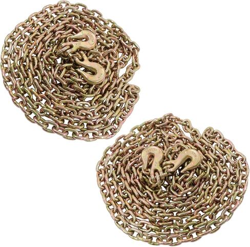 2 Pack 5/16in x 20ft G70 Chain G70 Hook Transportation Bundle Chain Working Load 4700lbs in Saudi Arabia