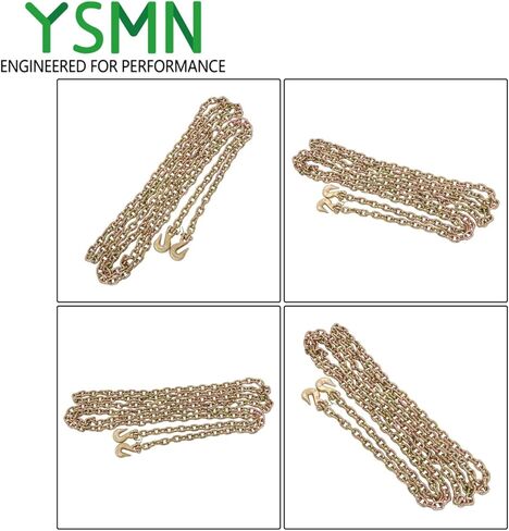 2 Pack 5/16in x 20ft G70 Chain G70 Hook Transportation Bundle Chain Working Load 4700lbs in Saudi Arabia