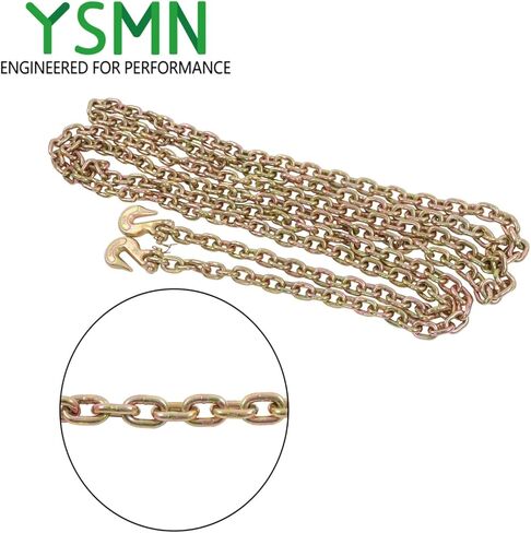 2 Pack 5/16in x 20ft G70 Chain G70 Hook Transportation Bundle Chain Working Load 4700lbs in Saudi Arabia