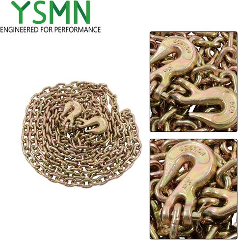 2 Pack 5/16in x 20ft G70 Chain G70 Hook Transportation Bundle Chain Working Load 4700lbs in Saudi Arabia