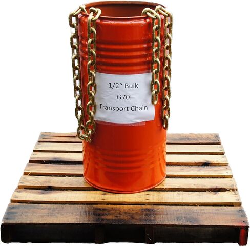 Bulk 1/2" G70 Transport Link Chain (200' Barrel) in Kuwait