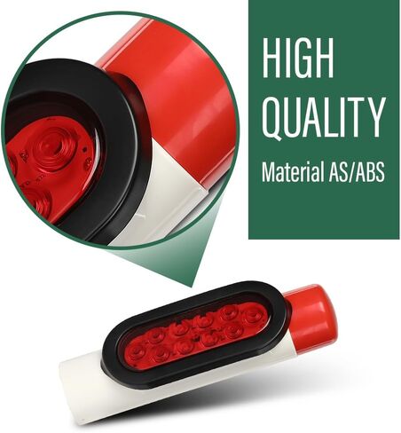 LQI LED Boat Trailer Guide-On Post Pipe Guide Lights Fit for Standard 2" PVC for Guide ons Post Sealed Submersible Turn Signal Brake Marker Reverse in Saudi Arabia
