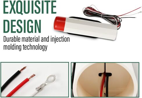 LQI LED Boat Trailer Guide-On Post Pipe Guide Lights Fit for Standard 2" PVC for Guide ons Post Sealed Submersible Turn Signal Brake Marker Reverse in Saudi Arabia