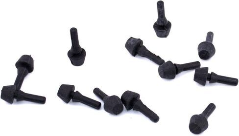 Rubber Push in Bumpers Hole Plug - 1/8" Ridged Rubber Push-in Feet, 5/16" OD x 3/16" Tall (100) in Kuwait