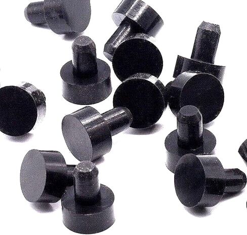 Rubber Push in Bumpers Hole Plug - 5/16" Rubber Push-in Feet, 1/2" OD x 1/4" Tall (8) in Saudi Arabia