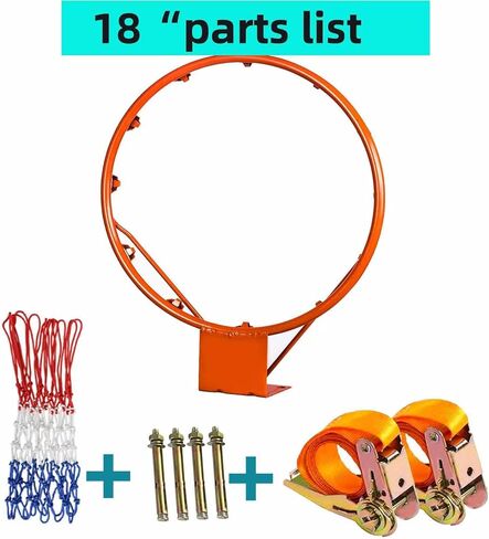 استبدال حافة كرة السلة مقاس 18 بوصة مع شبكة، حافة طوقية كرة السلة العالمية مع أشرطة تثبيت، حافة كرة السلة الداخلية والخارجية لمعظم اللوحات الخلفية، استبدال طوق كرة السلة القابل للتركيب على الشجرة in Kuwait