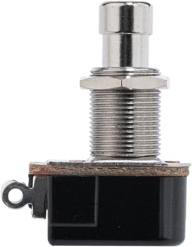 2pcs Momentary Soft Touch Foot Switch Normally Open SPST 2 PIN Stomp Box Push Button Footswitch for Guitar Effect Pedal, Black in Saudi Arabia