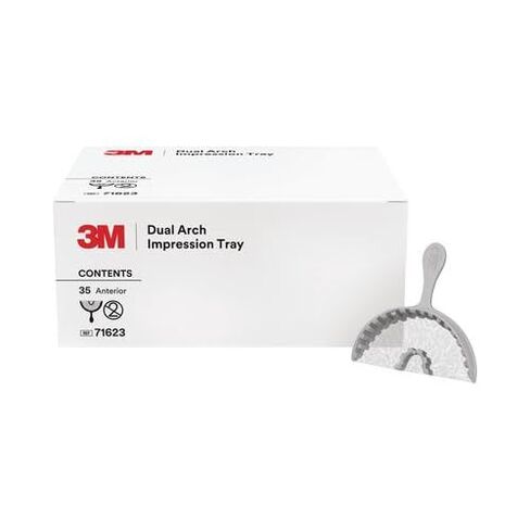 3M ESPE 71622 Dual Arch Dental Impression Trays Posterior Gray 48/Pk in Saudi Arabia
