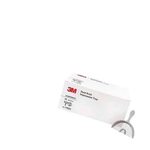 3M ESPE 71622 Dual Arch Dental Impression Trays Posterior Gray 48/Pk in Saudi Arabia