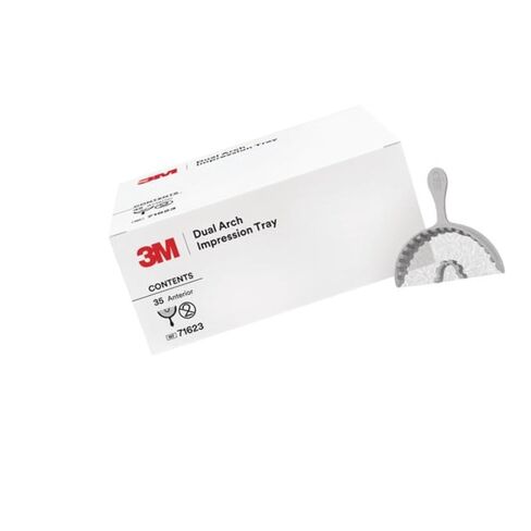 3M ESPE 71622 Dual Arch Dental Impression Trays Posterior Gray 48/Pk in Saudi Arabia