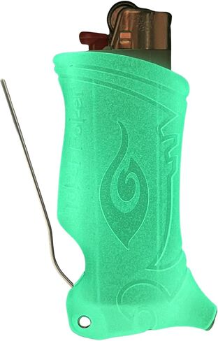 Toker Poker - Bic Lighter Sleeve Glow in the Dark - All Inclusive Tool for Camping and Other (Glow Pink) in Kuwait