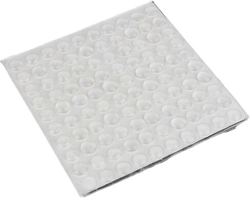 Cabinet Bumpers Clear Rubber Bumpers Self Adhesive, 100PCS Self Adhesive Clear Rubber Feet Cabinet Door Bumpers for Kitchen Drawers Picture Frames Furniture in Saudi Arabia