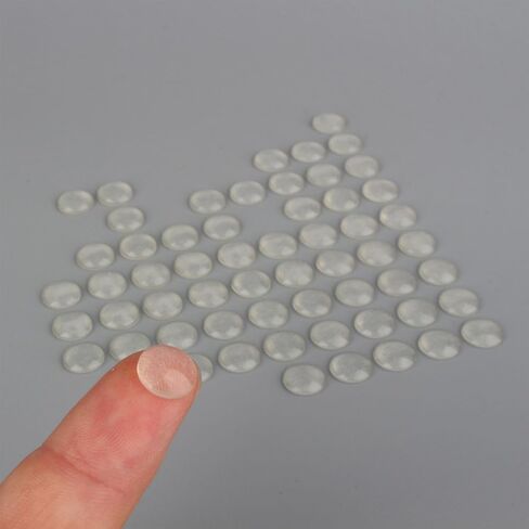 Cabinet Bumpers Clear Rubber Bumpers Self Adhesive, 100PCS Self Adhesive Clear Rubber Feet Cabinet Door Bumpers for Kitchen Drawers Picture Frames Furniture in Saudi Arabia
