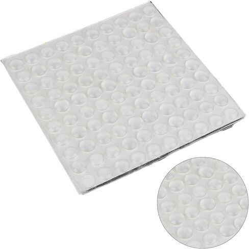 Cabinet Bumpers Clear Rubber Bumpers Self Adhesive, 100PCS Self Adhesive Clear Rubber Feet Cabinet Door Bumpers for Kitchen Drawers Picture Frames Furniture in Saudi Arabia