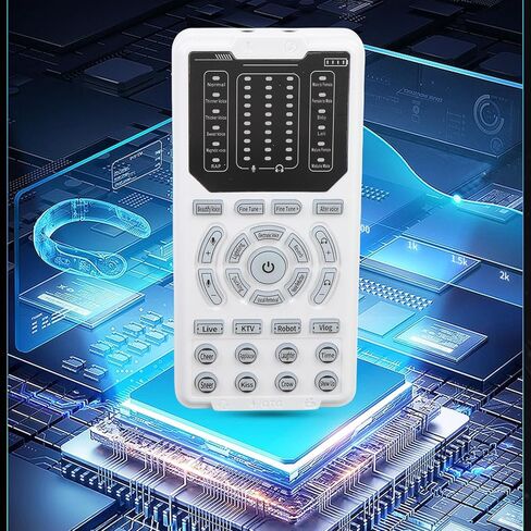 Voice Changer for Adults, Portable Versatile Computer Voice Changer with 16 Different Modes & 10 Adjustable Level Sound, Excellent Companion for Live Streamin Ggame Sing in Saudi Arabia