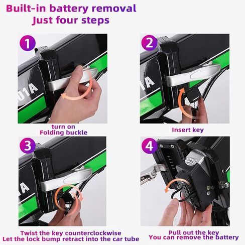 48V E-Bike Battery 10.4Ah for Jasion EB7 Folding Built-in Electric Bicycle for Lectric XP Lithium Battery for 1000W 800W 750W 500W 350W Bike Motor with Charger and BMS in Saudi Arabia