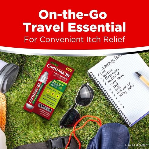كورتيزون-10 أقصى قوة لتخفيف الحكة، عصا تخفيف لدغات الحشرات 1% هيدروكورتيزون، سريع المفعول، سائل مضاد للحكة لدغات الحشرات، الطفح الجلدي، الأكزيما، الصدفية، اللبلاب السام، البلوط، السماق، 75 أونصة سائلة. أونصة، 4 قطع in Kuwait