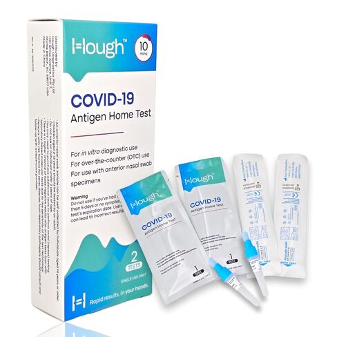 هوغ | اختبار مستضد Covid 19 المنزلي - اختبار سريع - اختبار ذاتي في المنزل بدون وصفة طبية من إدارة الغذاء والدواء الأمريكية - النتائج في 10 دقائق باستخدام مسحة أنف غير جراحية، سهل الاستخدام دون إزعاج (2) in Kuwait