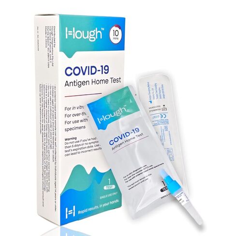 Hough | Covid 19 Antigen Home Test - Rapid Test - FDA Cleared OTC at-Home Self Test - Results in 10 Minutes with Non-invasive Nasal Swab, Easy to Use Without Discomfort (2) in Saudi Arabia