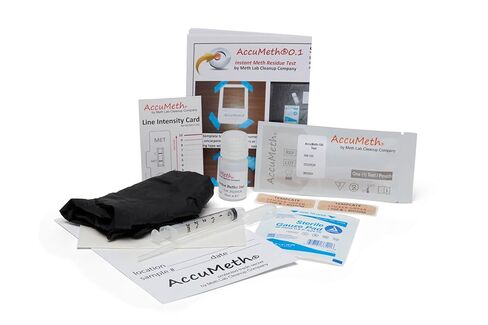 AccuMeth0.1 Methamphetamine Residue Detection Test Kit for Homes | 0.1 µg/100cm2 Legal Standard (Pack of 1) in Saudi Arabia