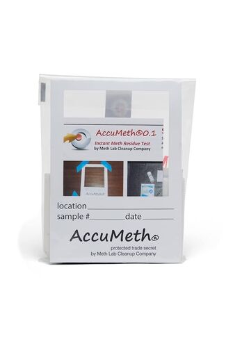 AccuMeth0.1 Methamphetamine Residue Detection Test Kit for Homes | 0.1 µg/100cm2 Legal Standard (Pack of 1) in Saudi Arabia