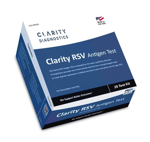 اختبار مستضد وضوح RSV (CLA-RSVNS25) تم التنازل عن CLIA، 25 اختبارًا لكل صندوق in Kuwait