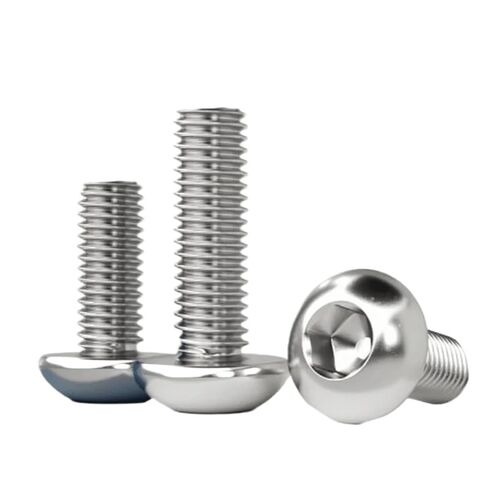 Fixed Bolts, 304 A2 Round Stainless Steel Screws Hex Socket Button Head Allen Bolt Mechanical Screw 50PCS(M3 x 50Pieces,20mm) in Saudi Arabia