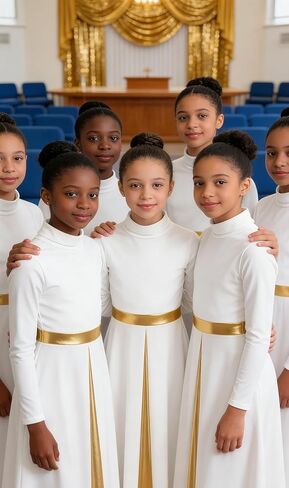 Praise Dance Dress for Girls Liturgical Dancewear for Worship in Church,High Neck in Saudi Arabia
