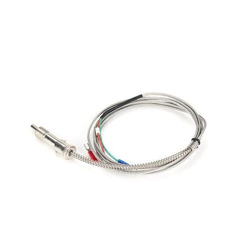 WRNT-01 1m 2m 3m 5m 7m Bayonet M8*1.25 K Type J Compression Spring Shielded Wire Thermocouple Temperature Sensor(M8x1.25 J Type 2m) in Kuwait