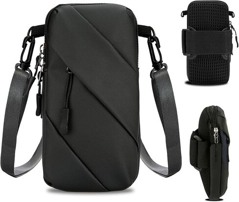 حامل الهاتف الخليوي شارة الذراع للركض ، حقيبة كتف الكتف Crossbody مع فرقة ذراع للنساء أطفال ، iPhone 15 14 13 12 11 Pro Max XS XR 8 7 6S 6 Plus SE Mini Galaxy Workout Walking Gym Arm Pags in Kuwait