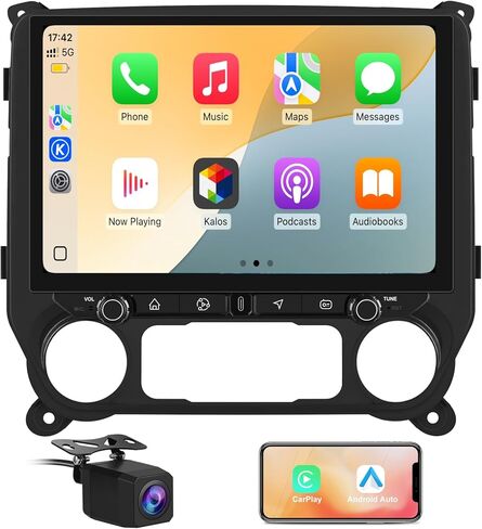Awesafe 13.1 بوصة ستيريو راديو سيارة لـ Chevy Silverado GMC Sierra 2014-2018 مع Carplay Android Auto in Kuwait