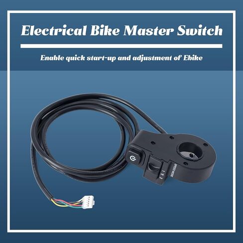 Electrical System Master Switch Compatible with Jetson Haze Folding Electric Bike and Replacement for DYU Y16 Ebike Main Switch with Speedmode 1 2 3, 5-Wire 5-Hole Female Connector in Saudi Arabia