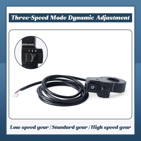 Electrical System Master Switch Compatible with Jetson Haze Folding Electric Bike and Replacement for DYU Y16 Ebike Main Switch with Speedmode 1 2 3, 5-Wire 5-Hole Female Connector in Saudi Arabia