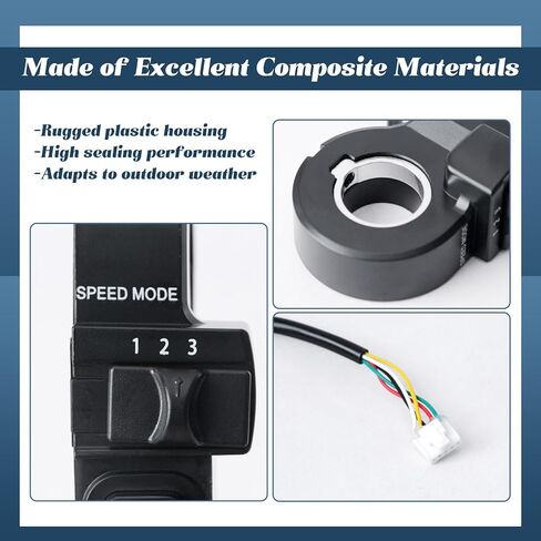 Electrical System Master Switch Compatible with Jetson Haze Folding Electric Bike and Replacement for DYU Y16 Ebike Main Switch with Speedmode 1 2 3, 5-Wire 5-Hole Female Connector in Saudi Arabia