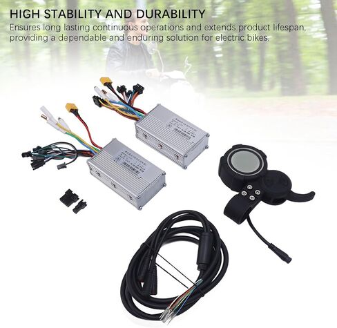 Aramox 52V 25A 1200W Electric Bike Controller Kit with LCD Display, Aluminum Alloy Housing, Dual Drive System for 60KM/H Speed and Full Wiring Harness in Kuwait