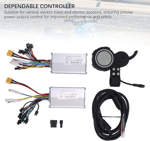 Aramox 52V 25A 1200W Electric Bike Controller Kit with LCD Display, Aluminum Alloy Housing, Dual Drive System for 60KM/H Speed and Full Wiring Harness in Kuwait