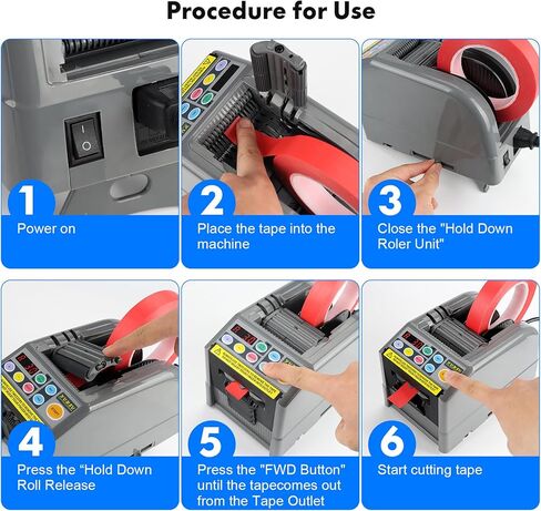 آلة قطع الشريط ، موزع الشريط التلقائي ، عرض الشريط 6-60 مم ، الطول 5-999 ملم الشريط الشفاف/الشريط على الوجهين ، قاطع لاصقة مع يدوي وذاتية مثالية للأعمال والمنزل. in Kuwait