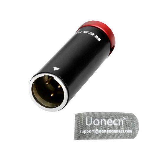 موصل XLR 3Pin Low-profile Low-profile ، فاصل XLR المنخفض ، الزاوية اليمنى XLR الذكور والإناث للأجهزة الصوتية باللون الأحمر ، تشمل الحزمة مفتاح برغي in Kuwait