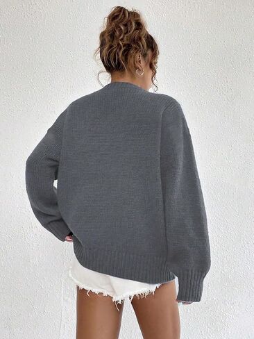 1 pcs Girls Sweater, Winter Knit Pullover, Warm Fashion Casual Tops for Teen Girls, Cozy Crewneck Sweater for Teens in Saudi Arabia