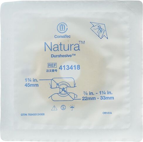 Natura Moldable Durahesive Skin Barrier with Acrylic Flexible Collar [45mm (1 3/4") - Medium] in Saudi Arabia