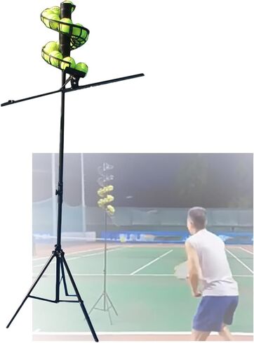Portable Tennis Ball Machine with Adjustable Height for Easy Practice Sessions, Lightweight and User-Friendly, Skill Levels, Improve Your Game!,Without Extra Track in Saudi Arabia